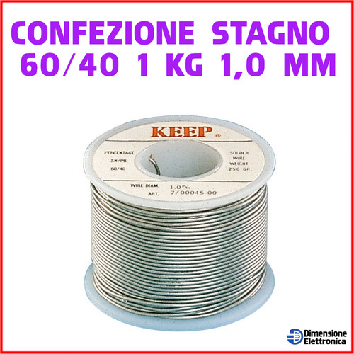 Stagno per saldature filo - filo, 1mm